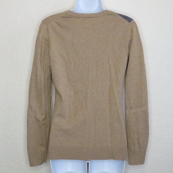 Van Heusen* Women's Long Sleeve V-Neck Straight Hem Argyle Pastel Sweater~ S/P - Picture 2 of 10